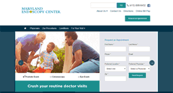 Desktop Screenshot of marylandendoscopycenter.com